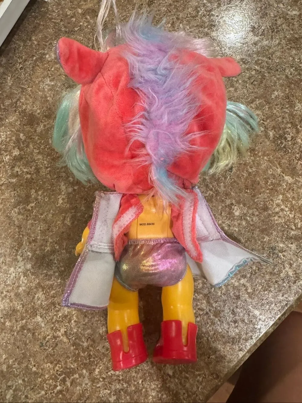 Cry Babies Dressy Fantasy Hannah Doll 12” Interactive Rainbow Hair Pacifier